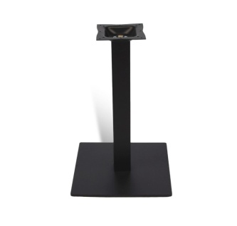 28" Black Steel Square Table Base