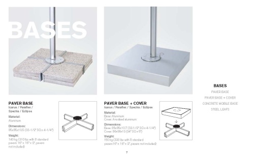 Cantilevered Umbrella Standalone - Picture L